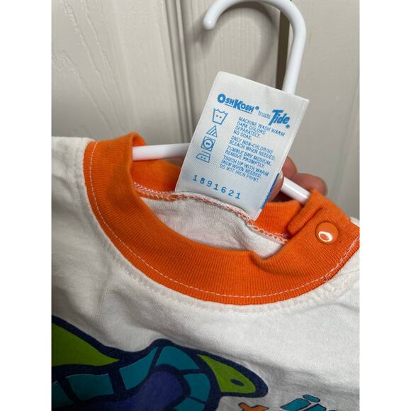 Vintage Osh Kosh B'Gosh Made in USA Turtle T Shirt Unisex Size 3-6 Months - Picture 5 of 5